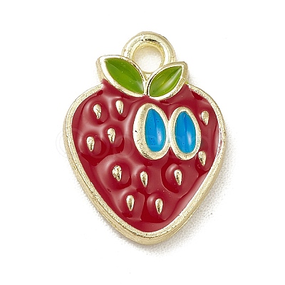 Alloy Enamel Charms PALLOY-M199-06G-1