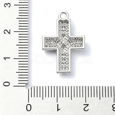 Rack Plating Alloy with Black Rhinestone Pendants FIND-Z051-04P-01-1