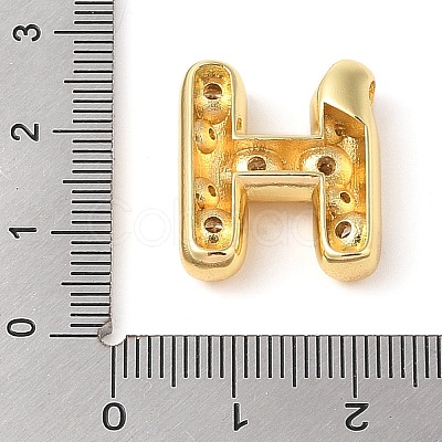 Brass Micro Pave Clear Cubic Zirconia Pendant KK-Z046-01G-H-1