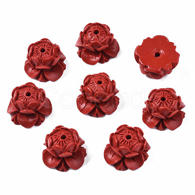 Lotus Cinnabar Beads CARL-Q004-83-1