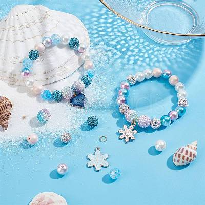 SUNNYCLUE DIY Snowflake Bracelet Making Kits DIY-SC0018-82-1