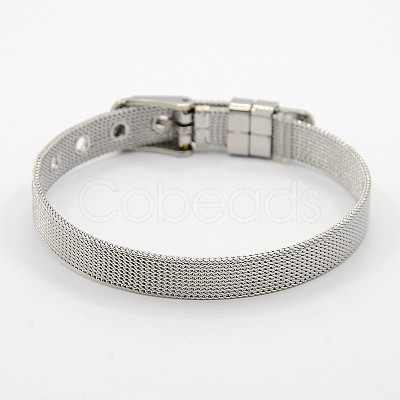 Tarnish Resistant Fashionable Unisex 304 Stainless Steel Watch Band Wristband Bracelets X-BJEW-F065A-01-1