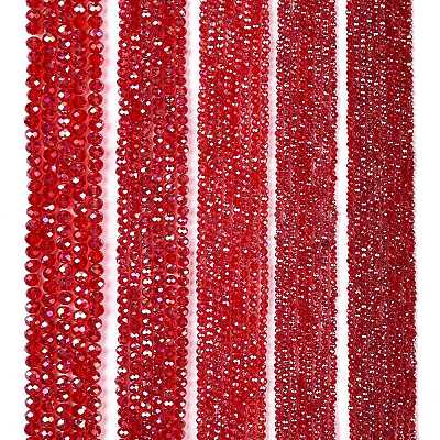 Electroplate Glass Beads Strands EGLA-A044-T3mm-B01-1