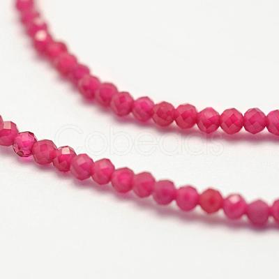 Faceted Synthetic Quartz Beads Strands G-F507-01A-1