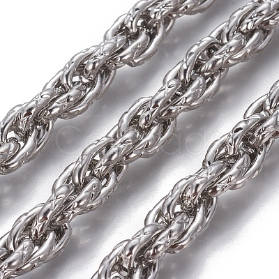 Tarnish Resistant 304 Stainless Steel Rope Chains CHS-P007-06P-1