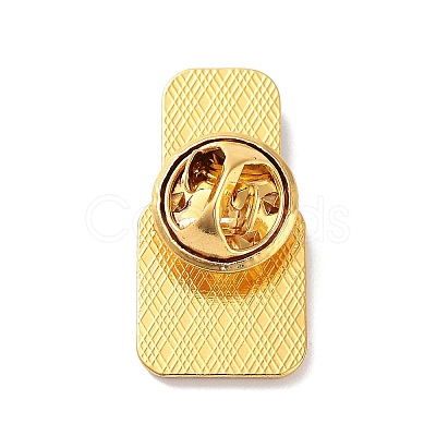 Golden Alloy Brooches JEWB-K020-01B-G-1