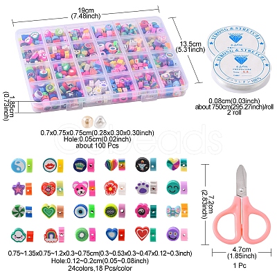 DIY Candy Color Bracelet Making Kit DIY-FS0003-12-1