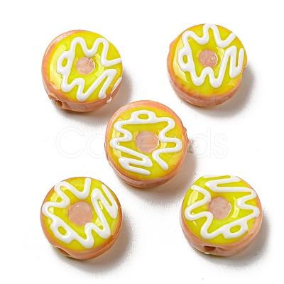 Handmade Lampwork Enamel Beads Strands LAMP-A001-F04-1