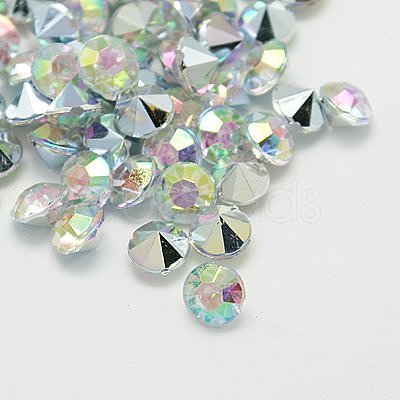 Imitation Taiwan Acrylic Rhinestone Pointed Back Cabochons GACR-A003-2mm-17-1