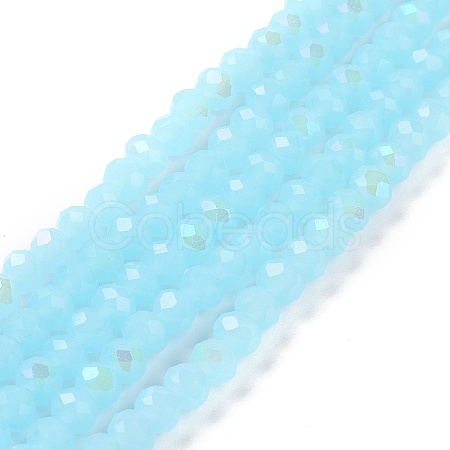 Electroplate Glass Beads Strands EGLA-A034-J2mm-L06-1