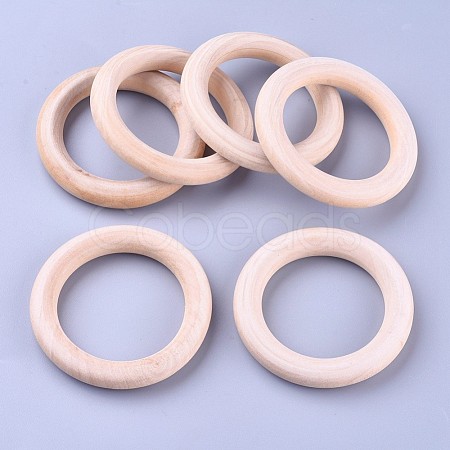 Unfinished Wood Linking Rings X-WOOD-F002-01-65mm-1