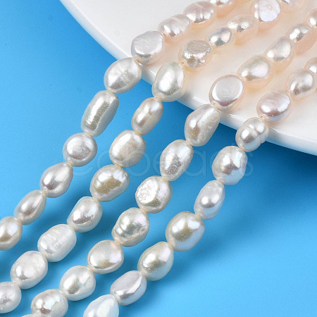 Natural Cultured Freshwater Pearl Beads Strands PEAR-N014-07A-1