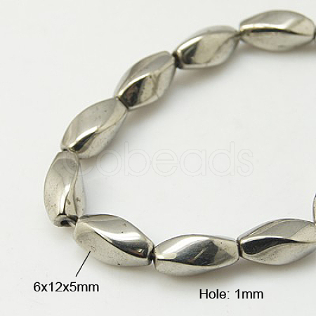 Magnetic Synthetic Hematite Beads Strands X-G-S043-6-1