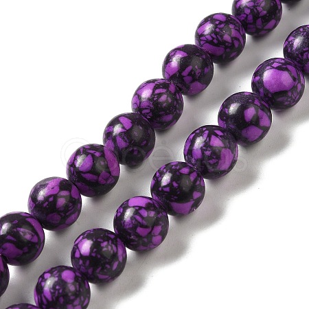 Synthetic Gemstone Dyed Beads Strands G-P507-03B-03-1