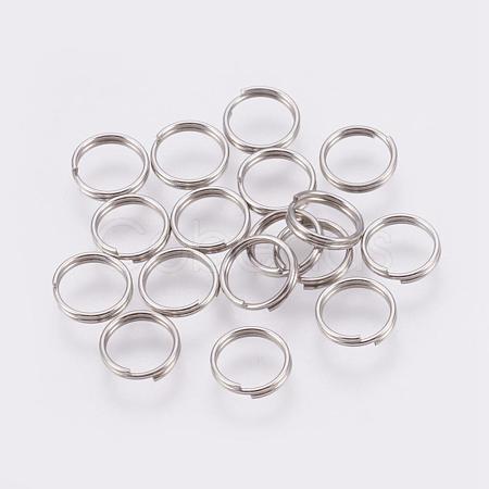 304 Stainless Steel Split Rings STAS-E010-7x0.6mm-2-1