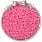 Baking Paint Glass Seed Beads, Round Hole, Peanut, Hot Pink, 6x4mm, Hole: 1mm, about 100pcs/set