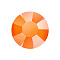 Preciosa&reg MAXIMA Crystal No Hotfix Flatback Stones, Czech Crystal, Lacquer Foiling, Round(438 11 615 Chaton Rose), 00030 485 Crystal Neon Orange, SS10(2.7~2.9mm)