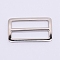 Zinc Alloy Buckles, for Strap Leathercraft Bag Belt, Rectangle, Platinum, 27x45.5x3.5mm, Hole: 7.5x38mm