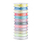 12 Rolls 12 Colors Luminous Polyester Sewing Thread, Glow in the Dark, 3-Ply Polyester Cord for Jewelry Making, Mixed Color, 0.2mm, about 24.06 Yards(22m)/Roll, 1 roll/color