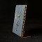 Velvet & Metal Necklace Organizer Display Stands, L-Shaped, Golden, Light Steel Blue, 8.5x14cm