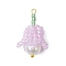 Handmade Glass Seed Beads, Loom Pattern, with Glass Pearl Beads, Lily of the Valley Pendant, Lilac, 26.5x15x15mm, Hole: 1.6mm