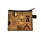 Rectangle Printed Polyester Wallet Zipper Purse, for Kechain, Card Storage, Moon, 11x13.5cm