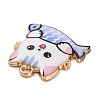 Rack Plating Alloy Enamel Pendants FIND-Q099-11G-02-2