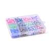 360Pcs 12 Style Rainbow ABS Plastic Imitation Pearl Beads OACR-YW0001-02-6