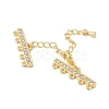 Brass Micro Pave Cubic Zirconia Chain Extender KK-L216-004D-G-2