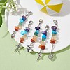 Synthetic & Natural Mixed Gemstone Pendant Decorations HJEW-JM01790-2