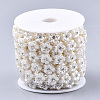 ABS Plastic Imitation Pearl Beaded Trim Garland Strand AJEW-S073-26-2