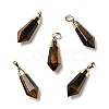 Natural Mixed Stone Pointed Pendants G-P474-02G-2