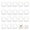 Foldable Square Transparent PET Carrier Cupcake Boxes CON-WH0088-28A-1