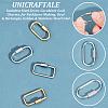 Unicraftale 4Pcs 4 Styles Ion Plating(IP) 304 Stainless Steel Screw Carabiner Lock Charms STAS-UN0053-33-5