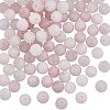 Olycraft Frosted Natural Rose Quartz Round Beads Strands G-OC0003-57A-1