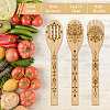 6Pcs Bamboo Spoons & Knifes & Forks AJEW-WH0411-016-4