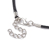 Alloy Rhinestone Heart with Rose Pendant Necklaces NJEW-JN04500-4