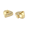 Brass Micro Pave Cubic Zirconia Pendants KK-E068-VB170-3