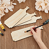 Mini Pine Wooden Cutting Board with Handle AJEW-WH0455-015-3