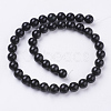 Natural Obsidian Beads Strands X-G-G099-10mm-24-2