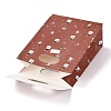 Christmas Themed Pattern Rectangle Kraft Paper Flip Bags CARB-L008-02S-01-4