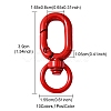 10Pcs Spray Painted Alloy Swivel Clasps FIND-YW0001-57-5