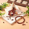 Natural Scentedros Wood Beads WOOD-TA0001-34-6