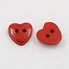 Acrylic Heart Buttons BUTT-E071-A-02-2