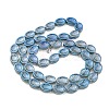 Electroplate Glass Beads Strands EGLA-G037-13A-FP04-2