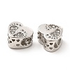 Rack Plating Alloy Rhinestone European Beads PALLOY-P289-53P-3