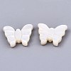Natural White Shell Mother of Pearl Shell Beads X-SSHEL-N032-09-2