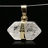 Great Valentine Ideas for Wife Natural Crystal Pendants X-G-G596-04F-G-2