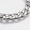 Men's 304 Stainless Steel Curb Chain Bracelets STAS-I075-49A-3