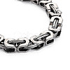 Alloy Byzantine Chains Bracelet for Men Women BJEW-N015-007-2